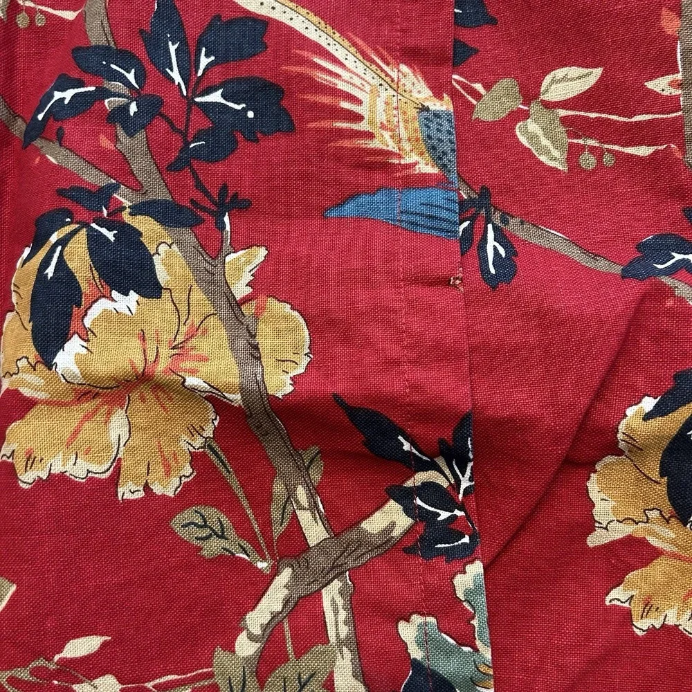 Pottery Barn Brighton Chinoiserie Standard Sham‎ Linen Cotton Case Envelope Back